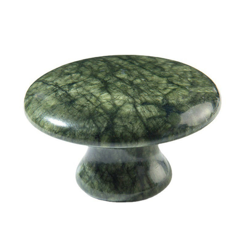 DisponívelD verde escuro Xiuyan Jade Fungo Gua Sha Ferramenta para a cura do corpo e terapia energética