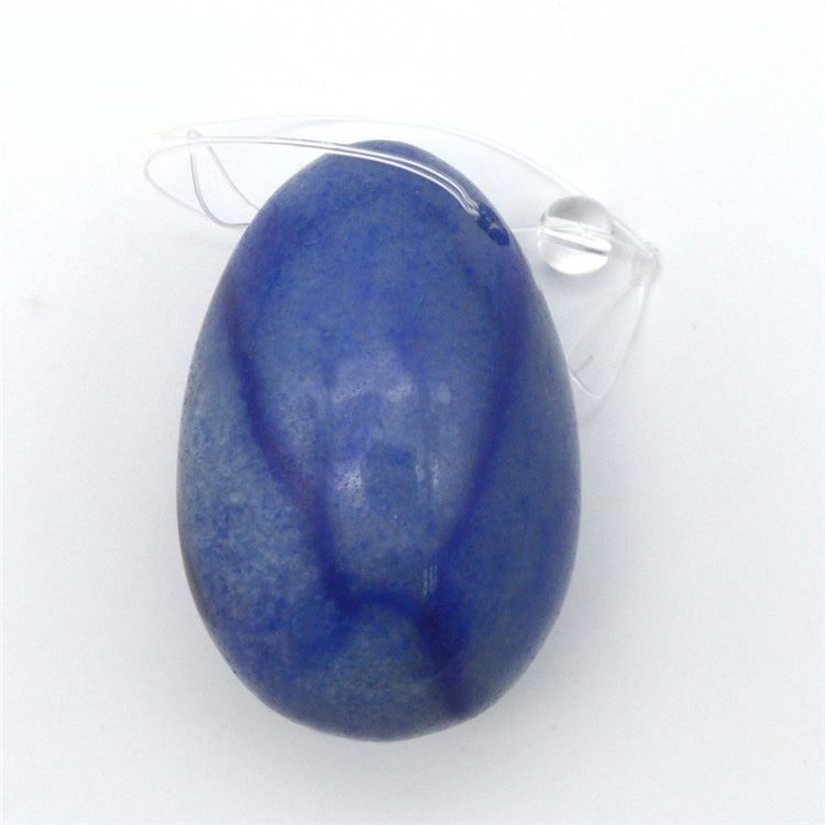 Ovos de massagem Yoni Aventurine Azul Estilo de arte popular para mulheres Conjunto de fortalecimento de Kegel