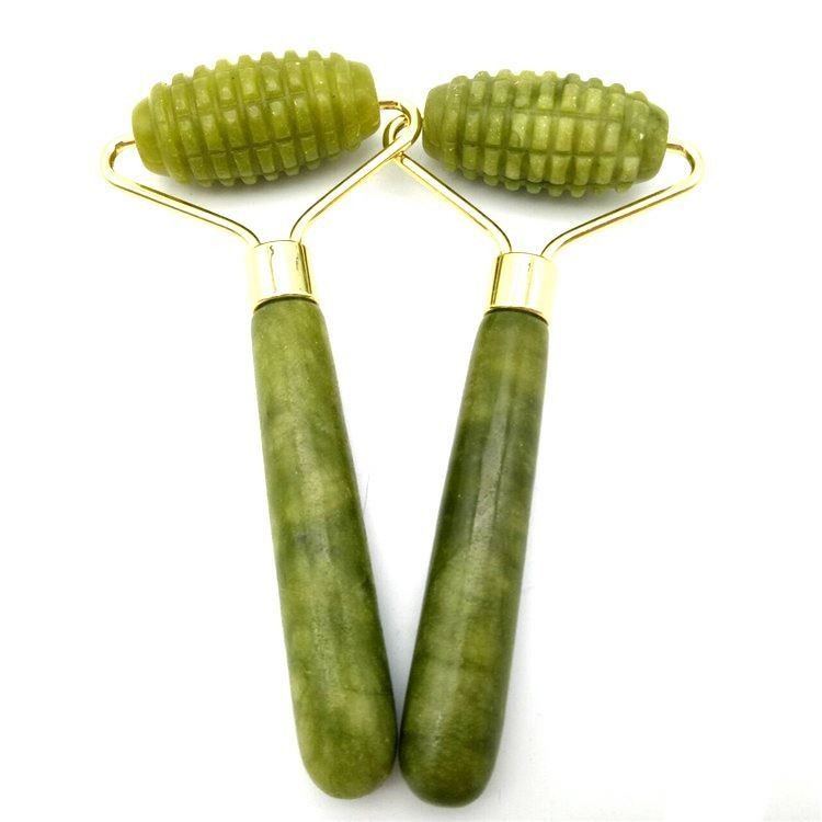 Melhore sua rotina de cuidados com Xiuyan Jade Single Head Spiked Facial Massage Jade Roller