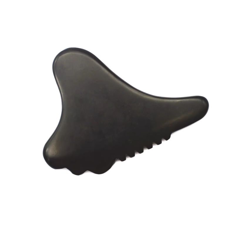 Gua Sha Tool Massagista Facial Bian Stone Eco-friendly Face 105*77mm 114*74mm 2 Pcs AKBS-030 para drenagem linfática facial