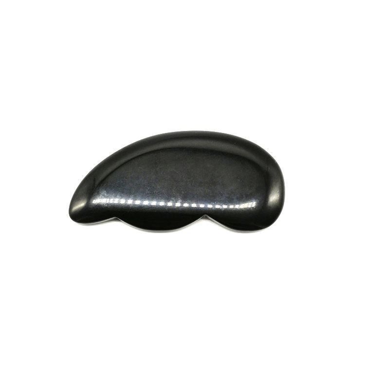 Massagem facial e raspagem corporal 9.5*5*0.5 com pedra Gua Sha Obsidiana Negra