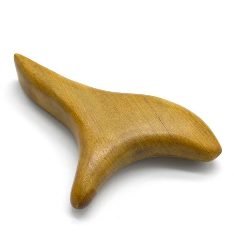 Propriedades Massagista Triângulo de madeira natural Gua Sha Ferramentas para massagem de pés Self-service equipamento de beleza