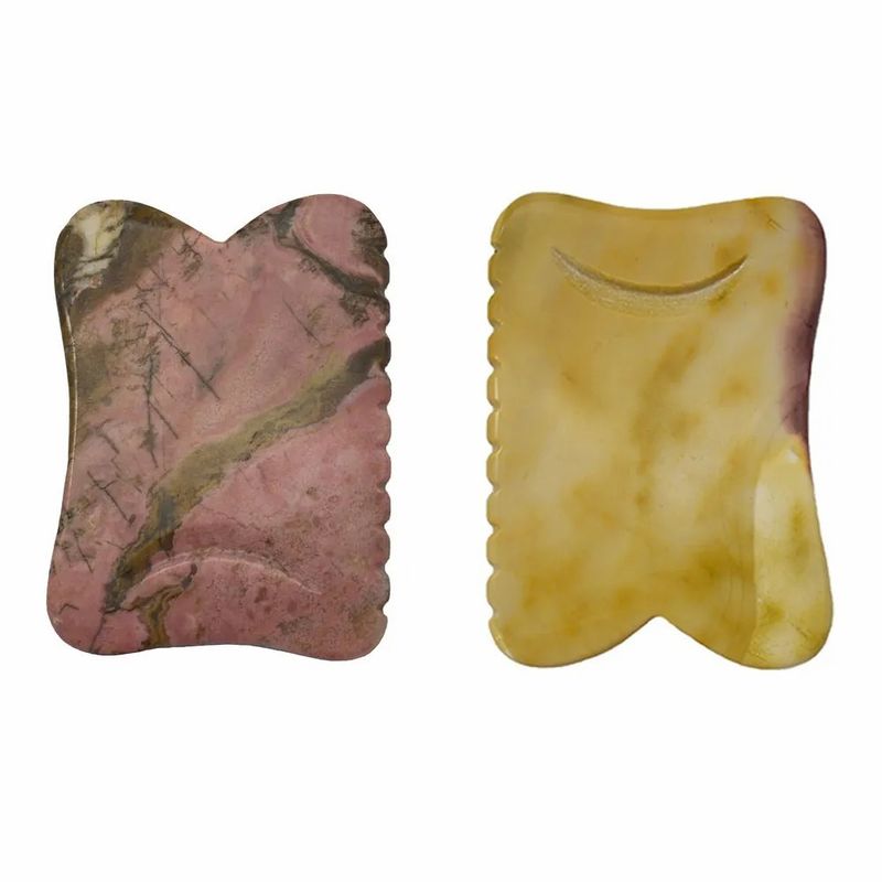 Ferramentas de massagem corporal de estilo chinês Mookaite Para beleza Guasha Pedra de raspagem de rosto Gua Sha Pedra de Massagem de Ferramenta de Massagem de Terapia