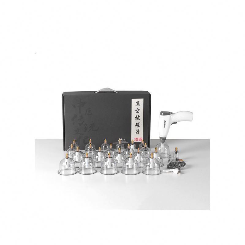 20 peças Elétrico Vacuum Cupping Set para Cupping Therapy Manual Gua Sha Ferramentas e plástico de sucção Cupping Incluído