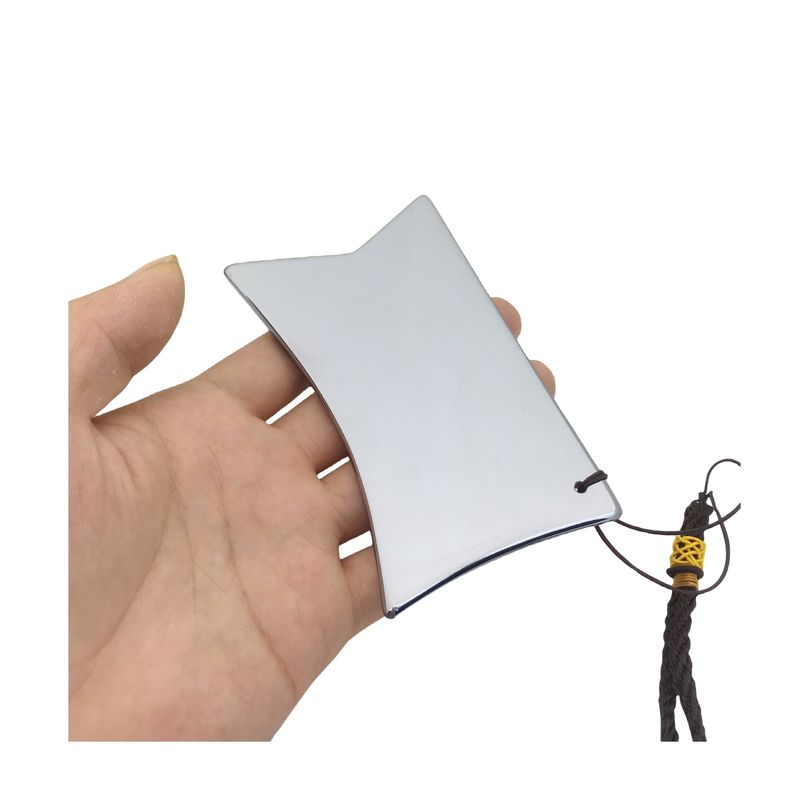 Terahertz Plate Scraping Massage Tool Gua Sha Guasha Board Para Massageador de Corpo de costas com logotipo personalizado e prata
