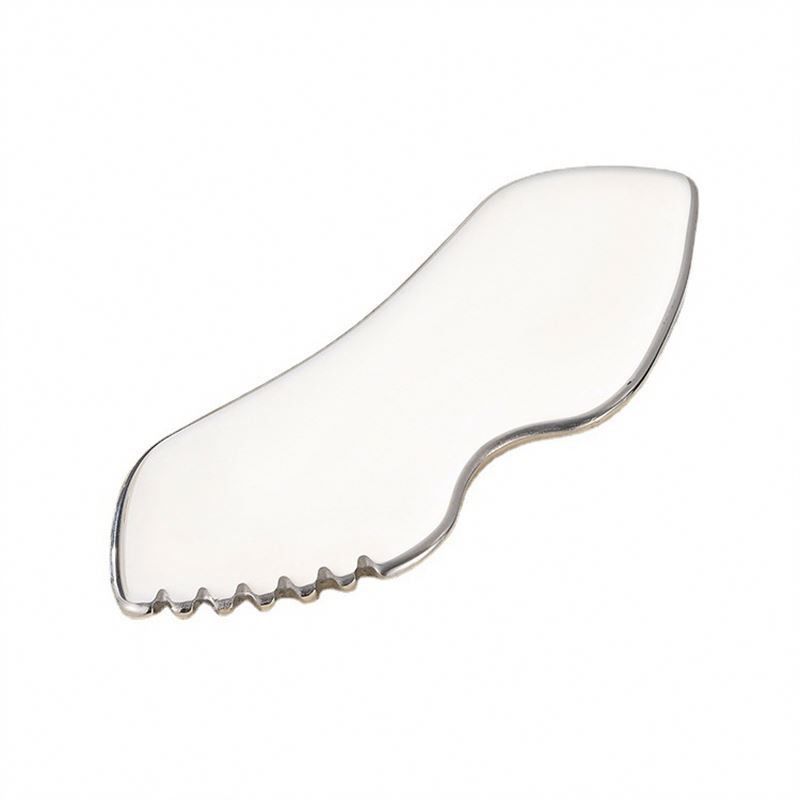 Tela de raspagem de metal de aço inoxidável Gua Sha Tool para logotipo personalizado