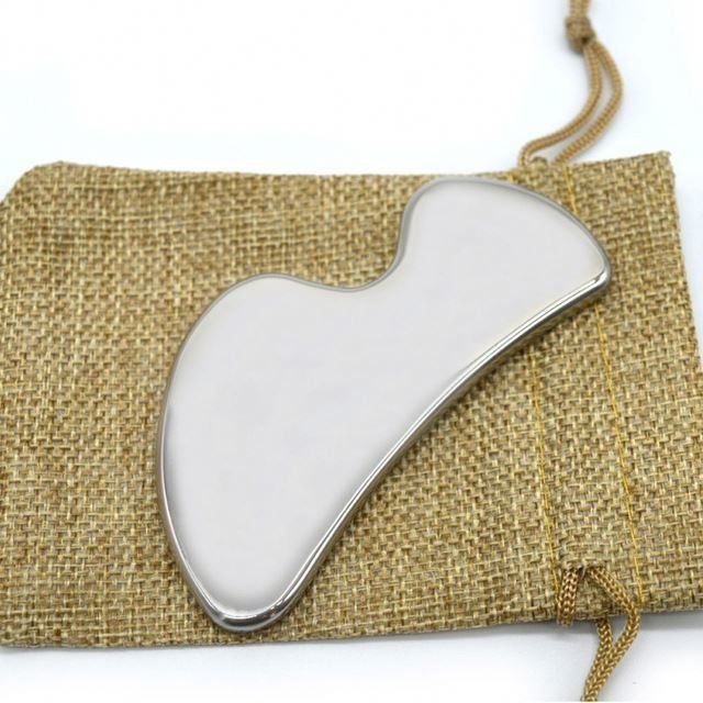 Experimente os benefícios da placa Gua Sha de aço inoxidável para função corporal e terapia eficaz