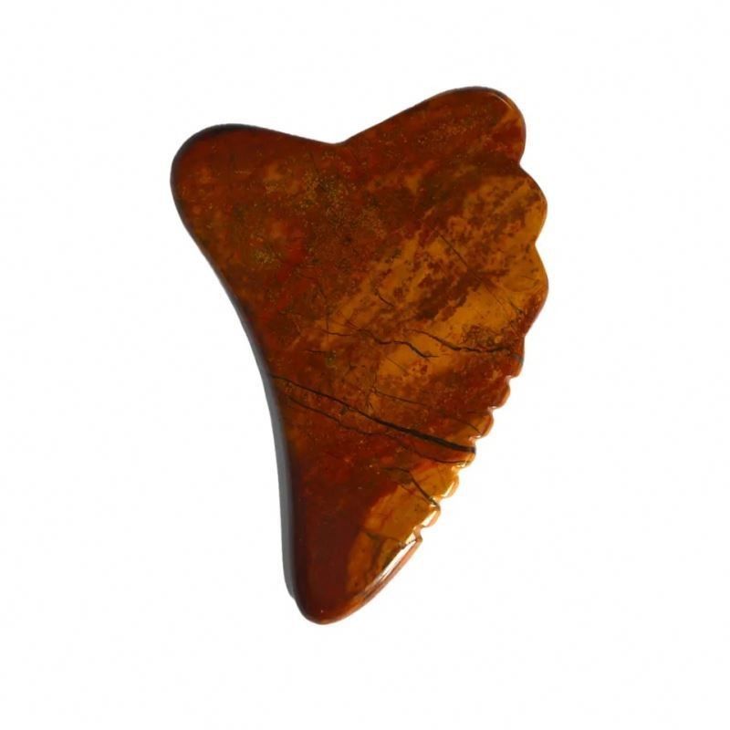 Gua Sha Scraping Massager Board Mookaite Jasper Facial Tool 10cm*7cm*0.6cm Tabela de Massagem Certificada ISO9001