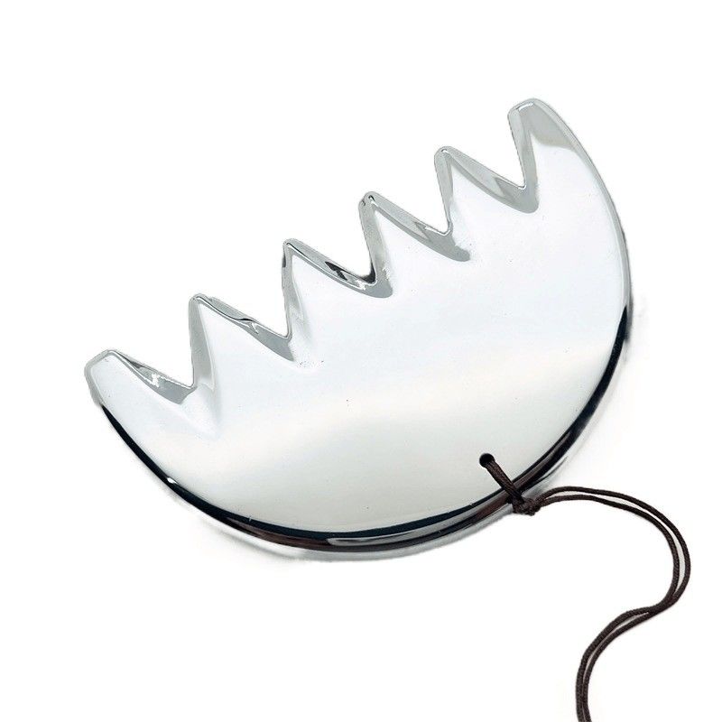 Massagem da cabeça Pedra de energia natural Terahertz Leve Portátil V Face Beauty Grooming Seis Dentes Raspando Peite de Cabeça