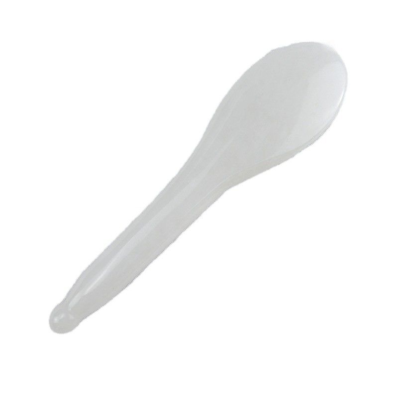 Produto de Saúde Polido Bastão de Jade Branco Pontos de Acupuntura Pedra Guasha Pen Estilo Chinês Massagem Facial Gua Sha Stick
