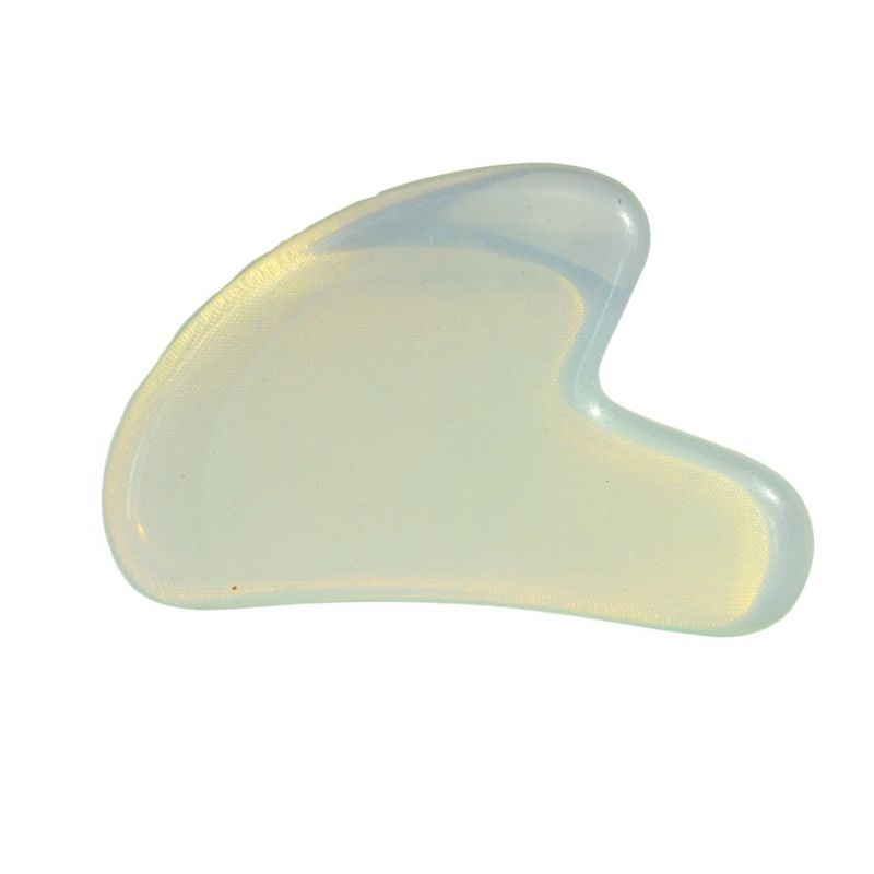 Logotipo personalizado disponíveld 2024 Forma de coração Opalite Gua Sha Massagem Ferramenta para o corpo auto Cuidado da pele Spa Facial Beauty Lifting