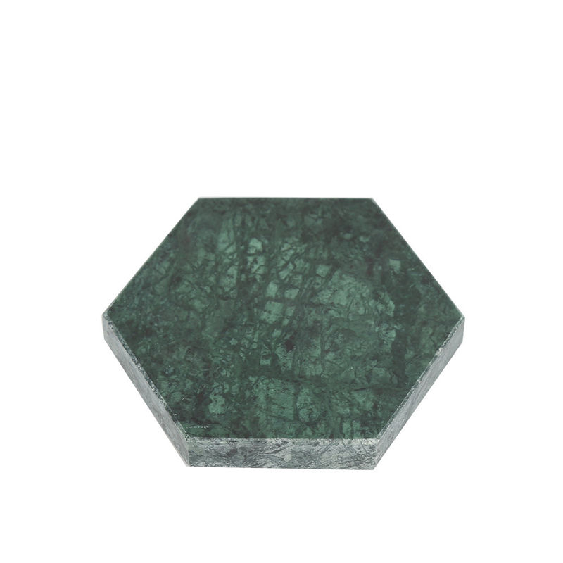 Coasters de mármore redondo quadrado hexágono Marble Set de beber com polidora para copos para suas coleções de bebidas