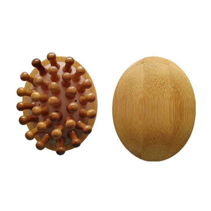 Músculos do corpo Marrom Popular Bambu Natural Gua Sha Scalp Massagem Saco de ar Pincel Madeira Guasha Ferramenta Cabeça Relaxar Massagista Cabelo Cuidados de Saúde Escova de Beleza
