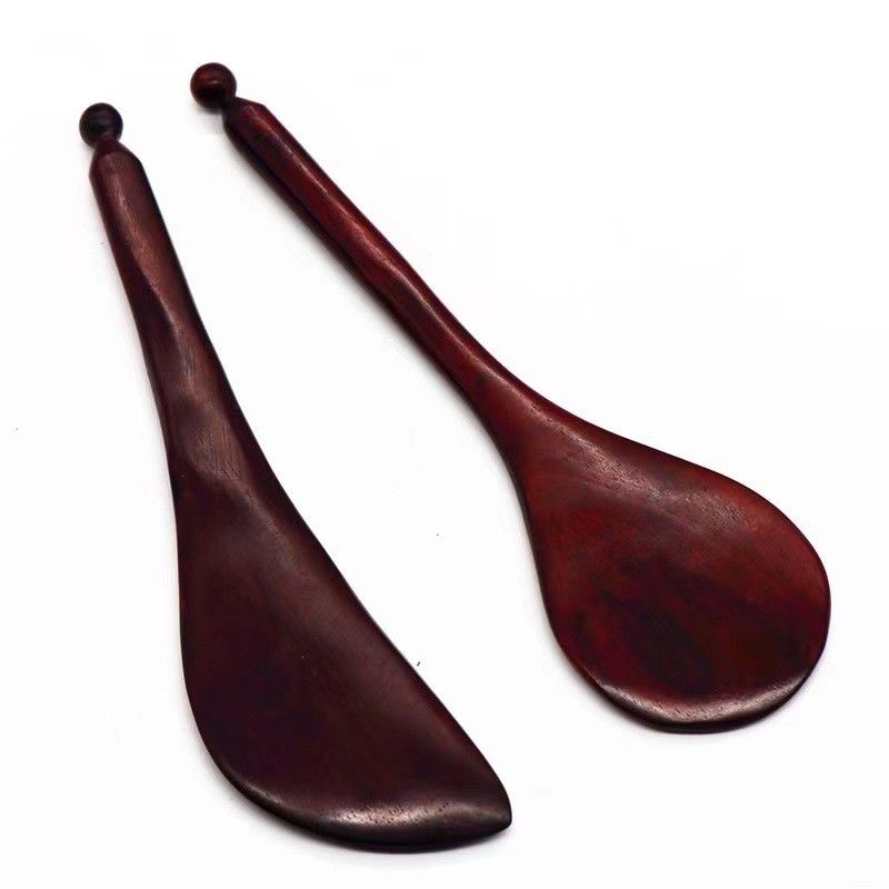 Pênis de Gua Sha de Madeira Vermelha Logotipo personalizado disponível para terapia de saúde corporal e massagem de acupuntura