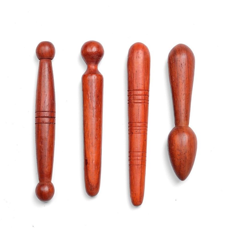 Massagem de corpo inteiro Flor de rosa Reflexologia manual Relaxar Acupressão Point Pen para Cuidados de Saúde Muscular Massagem de tecido de madeira