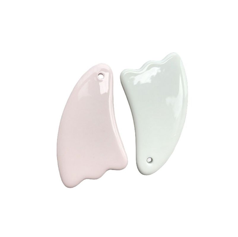 2024 Design Multi Função Cerâmica única Guasha raspando corpo facial Gua Sha massagista para rejuvenescimento do rosto e do corpo