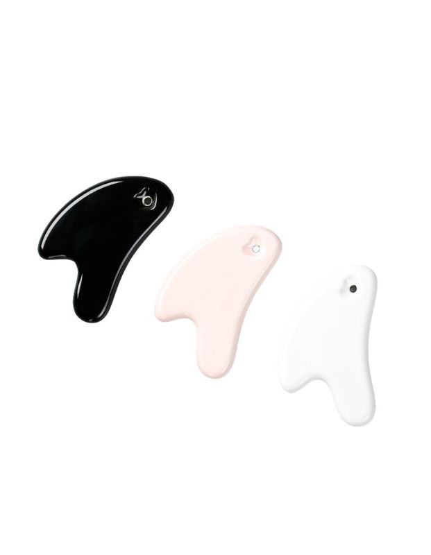 Ferramenta de massagem cerâmica de Guasha para drenagem linfática e placa Gua Sha de grau médico
