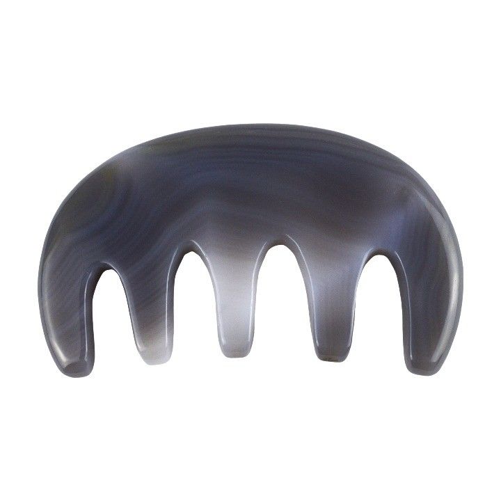 Massagista Corpo Agate Natural Gua Sha Cabeça Massagem Peite Guasha Facial Spa Cuidados da Pele Salão de beleza Ferramenta escova de cabelo