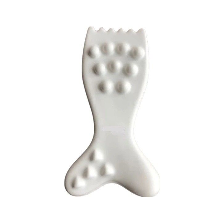Ferramenta de massagem facial Gua Sha de cerâmica Logotipo personalizado Guasha Tabela para a pele do rosto do corpo SPA Massagem de terapia de acupuntura