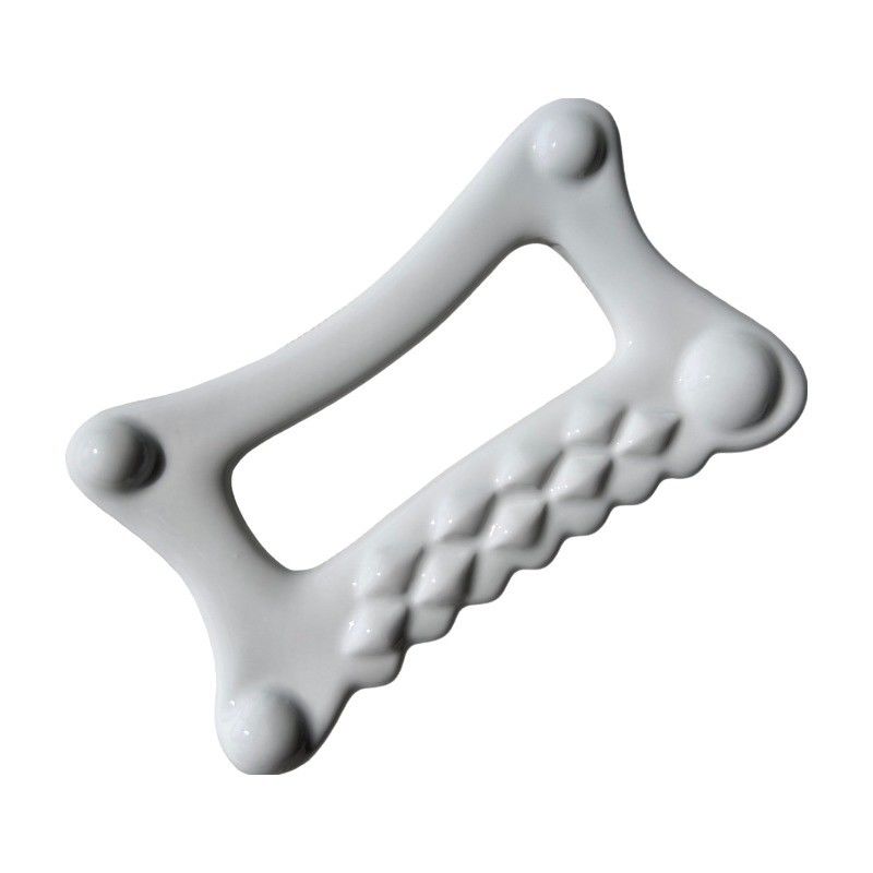 Equipamento de massagem corporal branco para ferramenta cerâmica Gua Sha Guasha Stone Self Skin Care Spa Facial Lifting