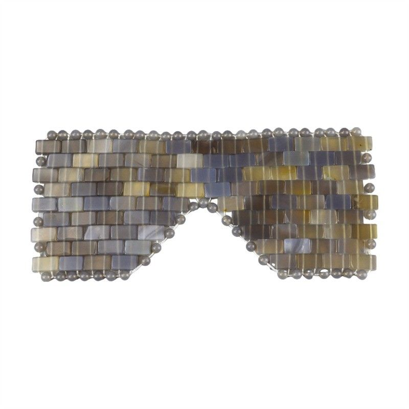 Ferramenta de salão de beleza de cuidados com a pele do rosto Máscara de olhos para curar Ferramentas de massagem de pedra de cristal