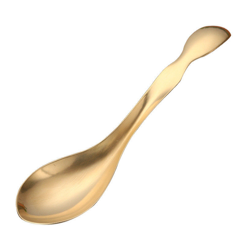 Massagista Facial Spa Brass Natural Metal Gua Sha Escrava de colher para Meridian Massage e Equipamento de Massagem de Cuidados da Pele