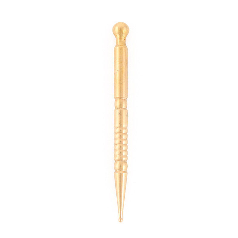 Logotipo personalizado DisponívelD Mão de latão 2024 Estilo de cobre Olho de orelha Gua Sha Massage Stick para Facial Acupoint Import