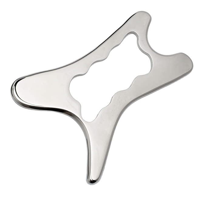 Propriedades 304 aço inoxidável Gua Sha Painel de massagem do couro cabeludo para cuidados de saúde da pele e massagista de relaxamento muscular