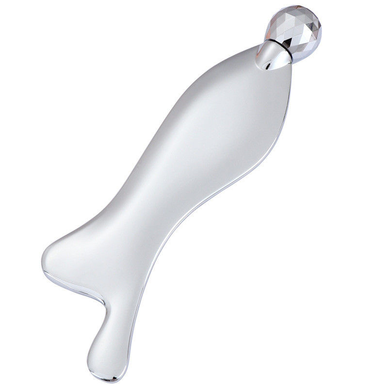 Massagista Facial de Spa de prata de zinco de liga de Gua Sha Scraping Board para Meridian Massage Acupoint Cuidados da pele ferramenta salão de beleza
