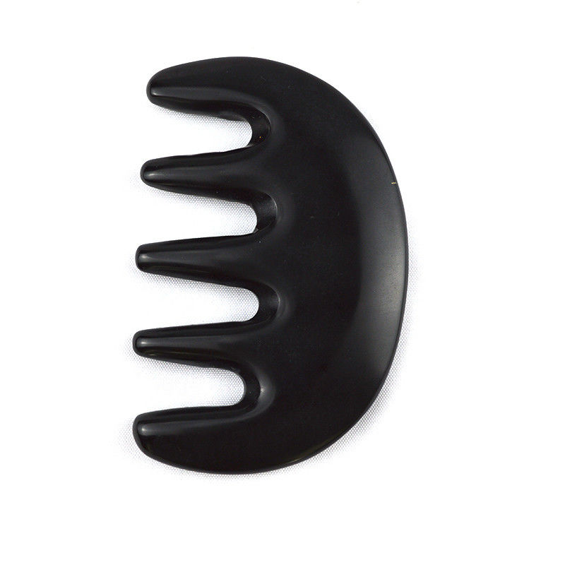 Área de massagem corporal 2024 ferramenta de penteamento de pedra Bian Guasha personalizada para raspar a massagem Gua Sha no cabelo e rosto