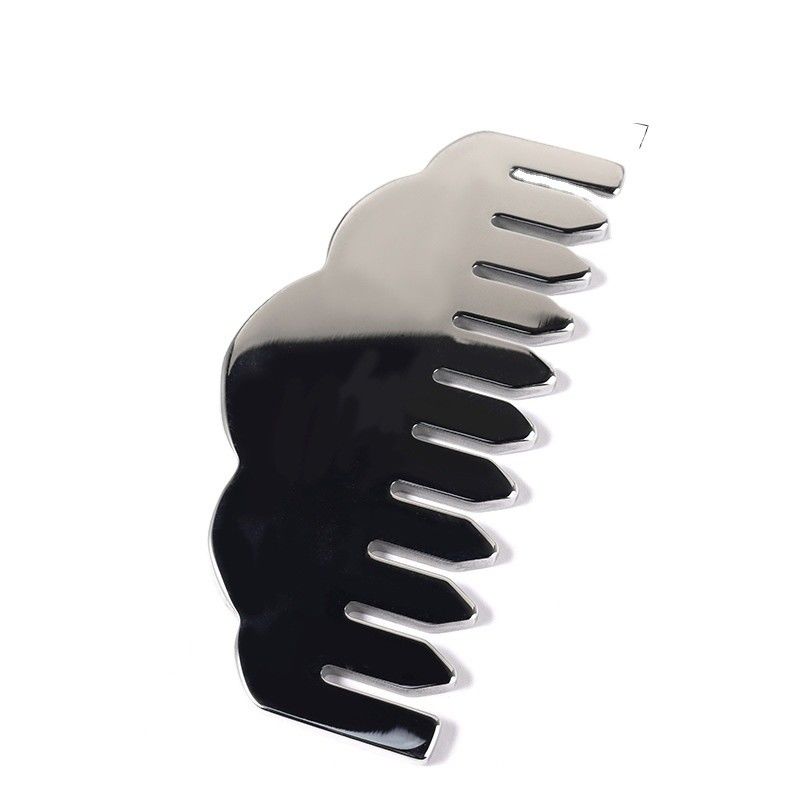 Equipamento de massagem da cabeça ferramentas de massagem de forma personalizada rolo de massagem do rosto de metal Guasha Comb 304 de aço inoxidável Guasha Comb
