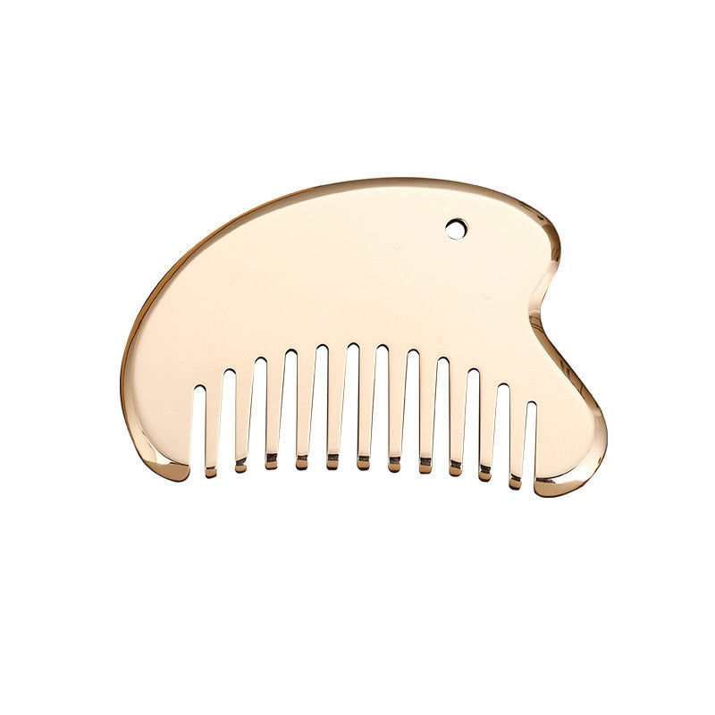 Logotipo personalizado DisponívelEquipamento de Massagem da Cabeça 2023 Meridian Massager Manutenção de Cabelo Brass Guasha Plate Massager de Cabeça