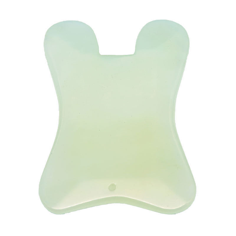 Xiuyan Jade Massage Comb Guasha Comb Guasha raspando couro cabeludo Comb Verde Massagem Ferramentas para massagem