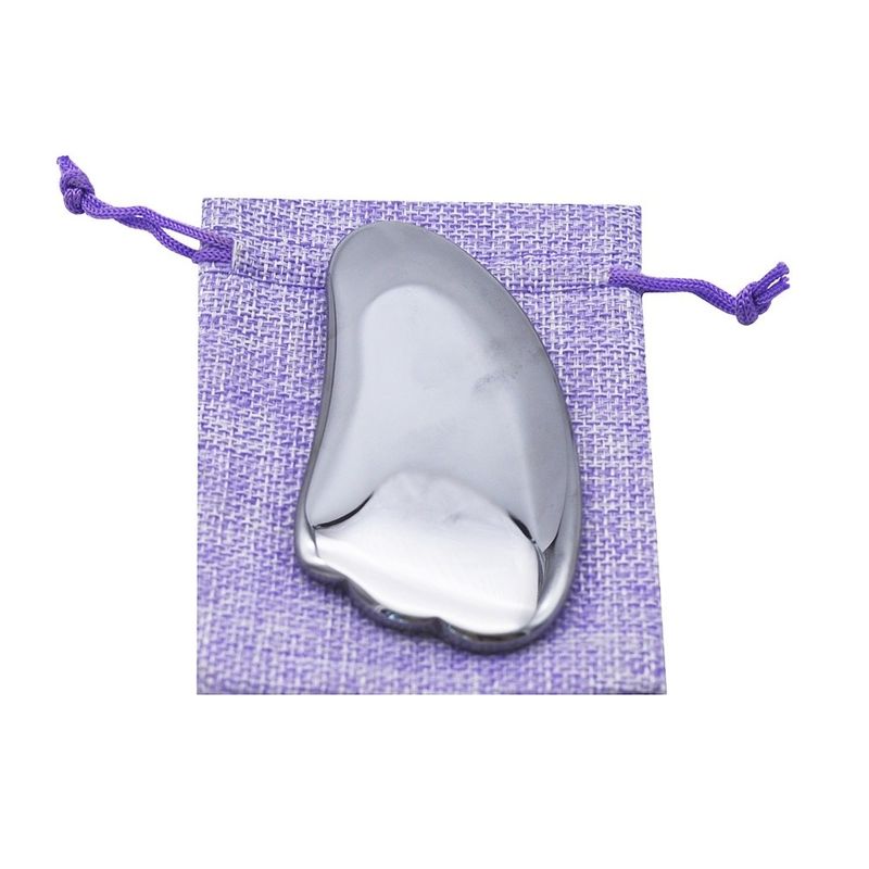 Drenagem Linfática Facial Terahertz Gua Sha Massagem Instrumento Suave e Portátil para Homens Mulheres