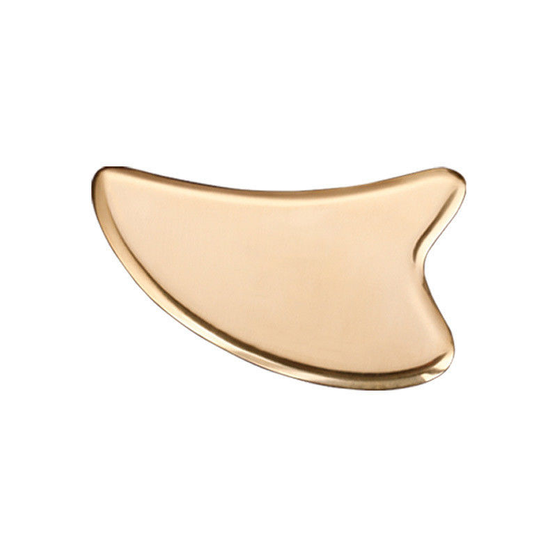 Forma de Coração de Ouro Brass Natural Metal Gua Sha raspando Guasha Facial Spa Massager para Meridian Massage Acupoint