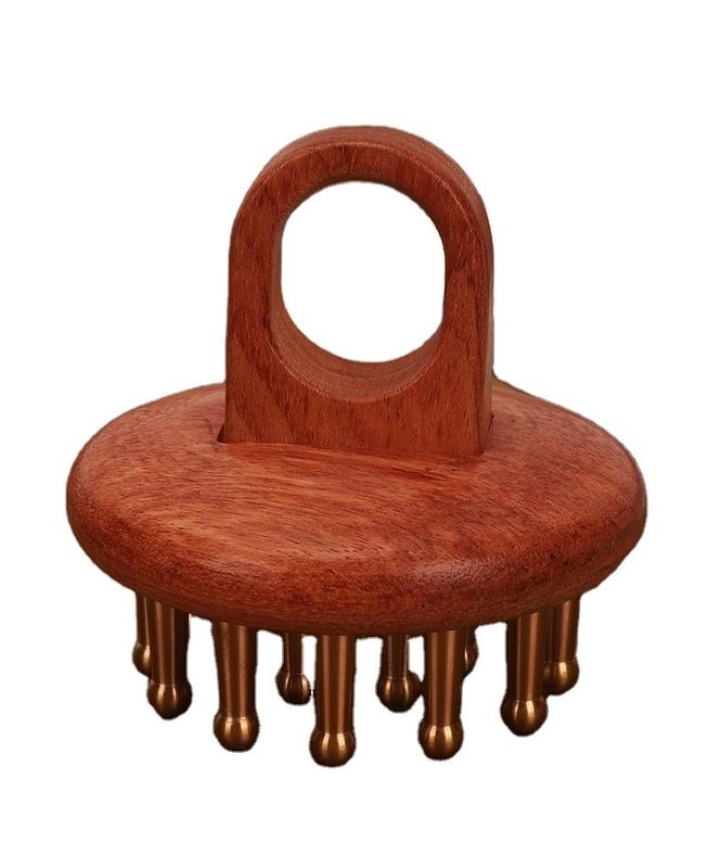 Peito de madeira polido Peito de cabelo de madeira de massagem Peito de cabelo de madeira para mulheres Peito de Guasha com polido técnico