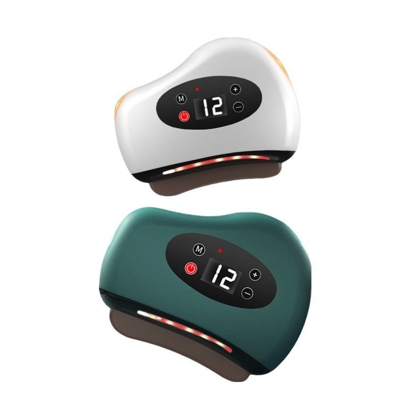 Equipamento de massagem corporal Facial inteligente Bianstone Massagem Agulha Pedra Eletrônica Instrumentos de raspagem com compressão quente