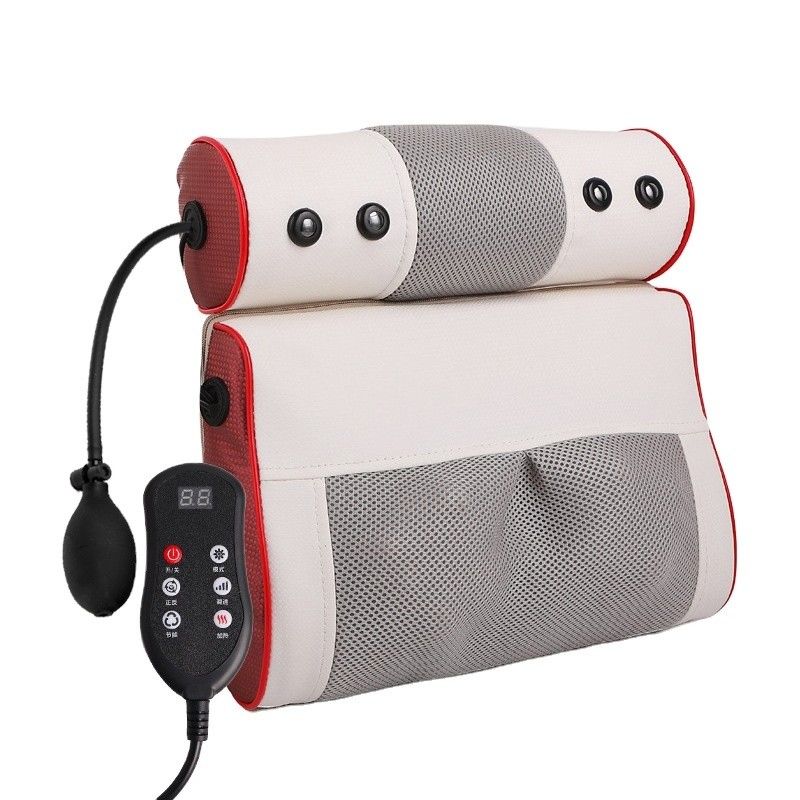 Equipamento de massagem 2 em 1 Multifuncional aquecimento de joelhos Coluna cervical Carro Elétrico Shiatsu Pescoço de massagem de volta almofada