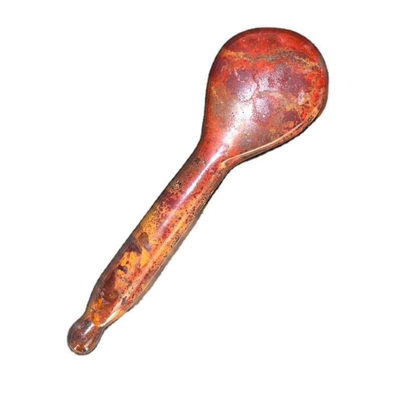 Red Mookaite Jade Gua Sha Stick para Massagem Facial e Massagem de Pedra Reflexológica