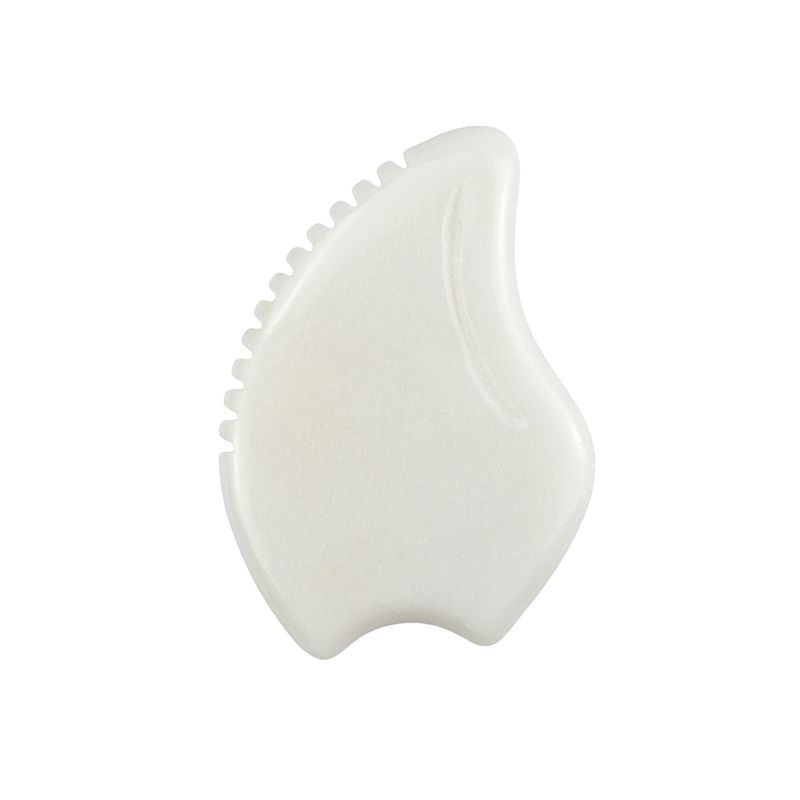 Ferramenta de salão de beleza de cuidados com a pele Pedra de jade branco natural Gua Sha Scraping Board para massagem corporal
