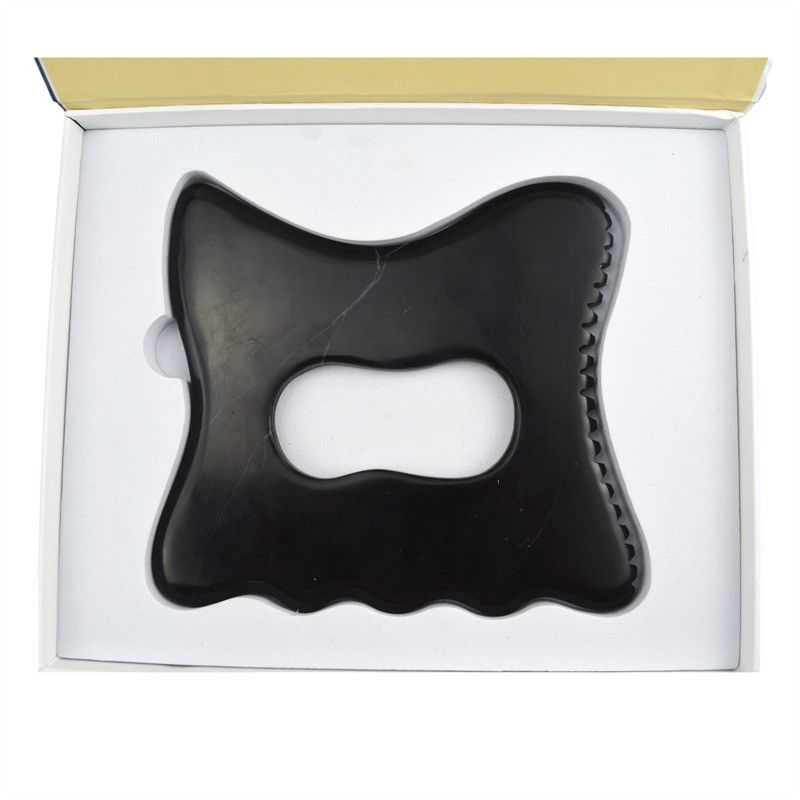 Pedra Bian Natural Guasha Terapia Big Gua Sha Pedra de Marca Privada Spa Celulite Body Scraping Tool para Massagem Muscular