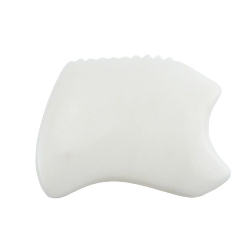 Ferramenta de Massagem Corporal com Pedra de Jade Branca Natural Gua Sha Scraping Board Guasha Facial Spa Skin Care Beauty Salon