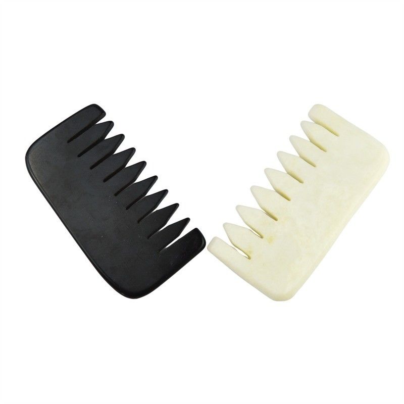 Xiuyan Jade Comb Mediano raspando massagem Comb para massagem muscular e pedra de jade natural Guasha escalpe Comb