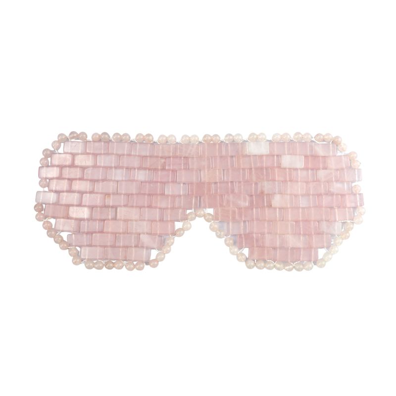 Cuidados com os Olhos Natural Rosa Quartz Máscara Facial Máscara de Jade Cura Pedra Cristalina Antienvelhecimento Cuidados com a Pele Facial Ferramentas de Massagem Facial