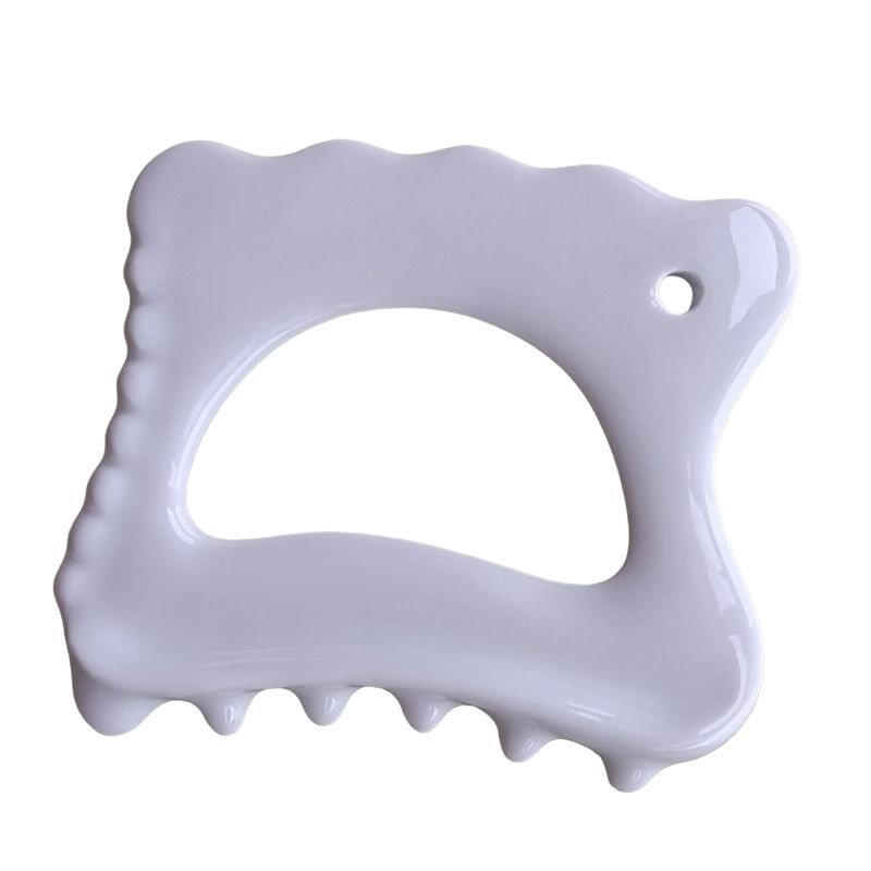 Elevação facial e massagem corporal com ferramenta cerâmica Gua Sha ferramenta de rejuvenescimento da pele Spa