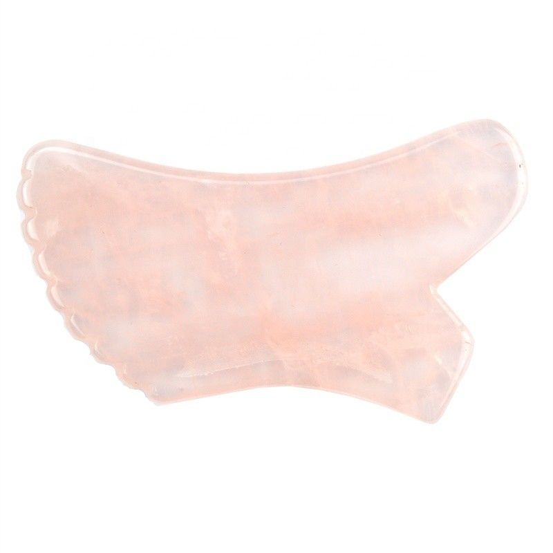 Massagista Facial 2024 Rosa Quartz Gua Sha Stone para Cuidados da Pele e Massagem Corporal Propriedades do Equipamento