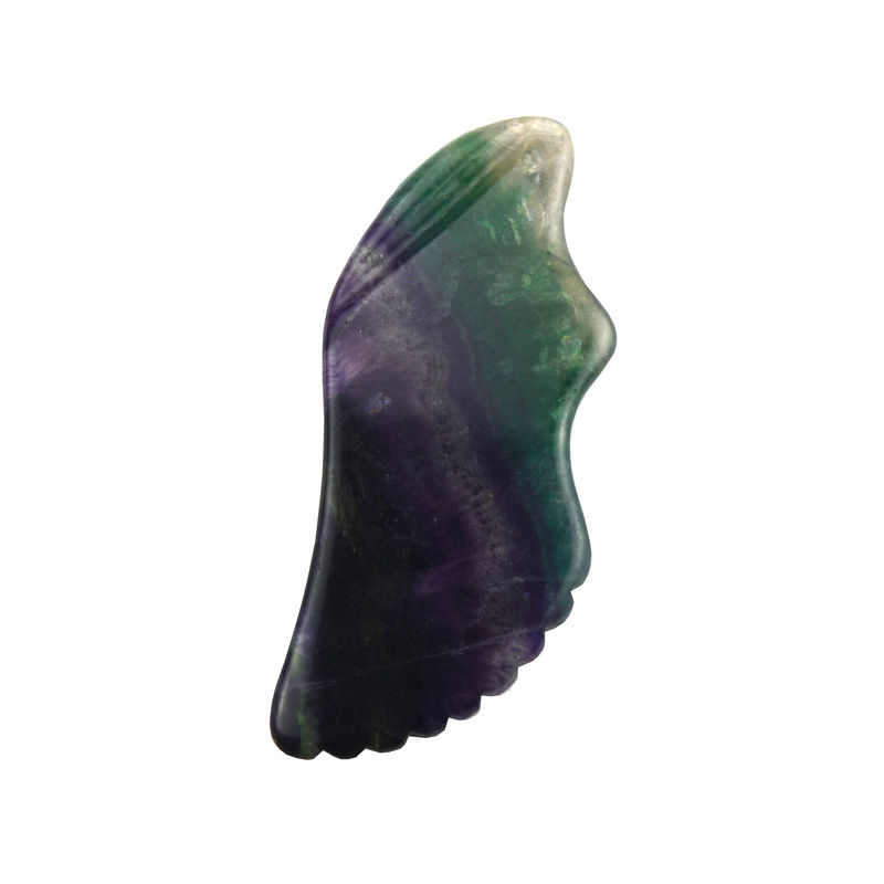 Equipamento de massagem corporal ferramentas de massagem mais vendidas para 2024 Fluorito do arco-íris Gua Sha Stone auto-cuidado da pele e spa facial