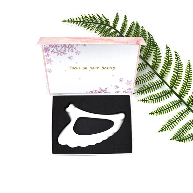 Ferramentas de massagem 2024 forma de asa cerâmica Gua Sha Massagista manual para massagem corporal Massagista drenagem linfática e ferramenta antienvelhecimento