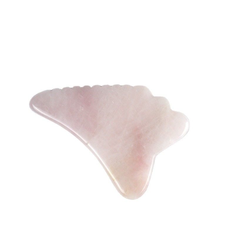 2024 Wing Shape Rose Quartz Gua Sha Scraping Board Rosa Cristal Guasha Facial Massager Body Spa Tool para Massagem Ferramentas