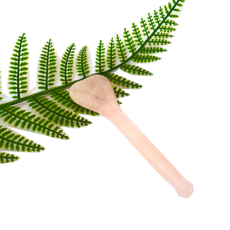 2024 Rosa Quartz Acupuntura Massagem Guasha Stick A ferramenta definitiva para revitalizar a acupuntura facial e beleza da pele